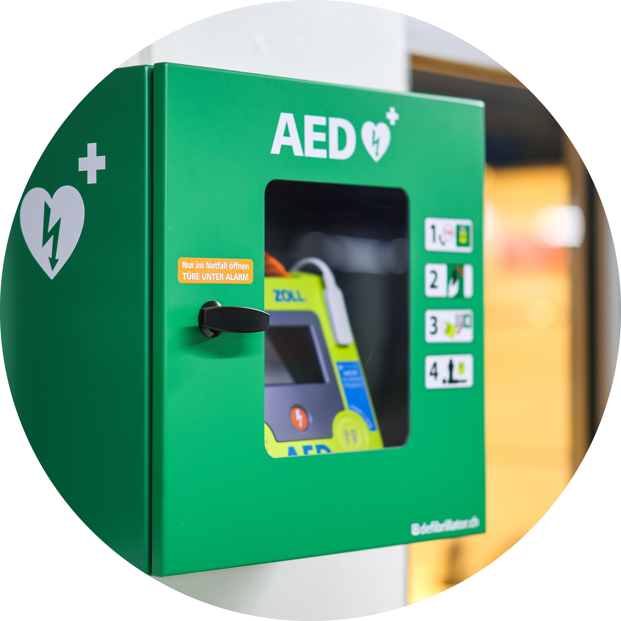 Defibrillator.